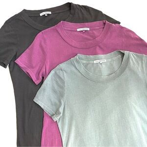James Perse Fitted Tees - Size 2 - Lot of 3